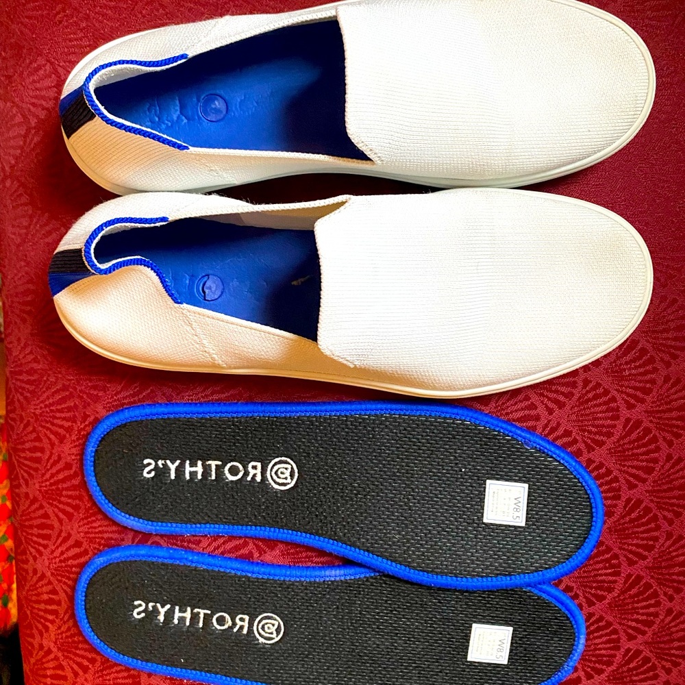 Rothy’s White sneakers in Size 8.5